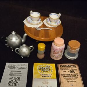 MGA's Miniverse Harry Potter 1:6 Tea & Coffee Set Lot w/ Table, Spoon, Jar
